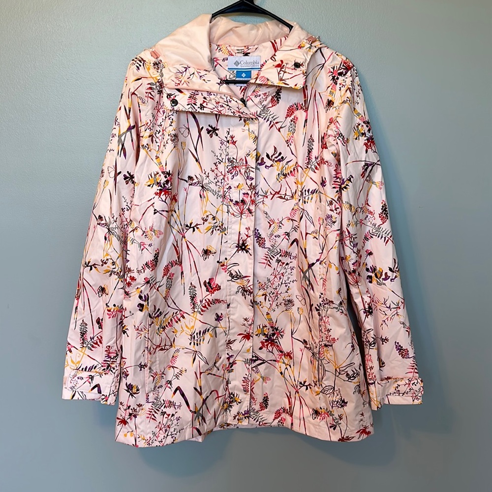 Columbia Sportswear Company Floral Rain Jacket
